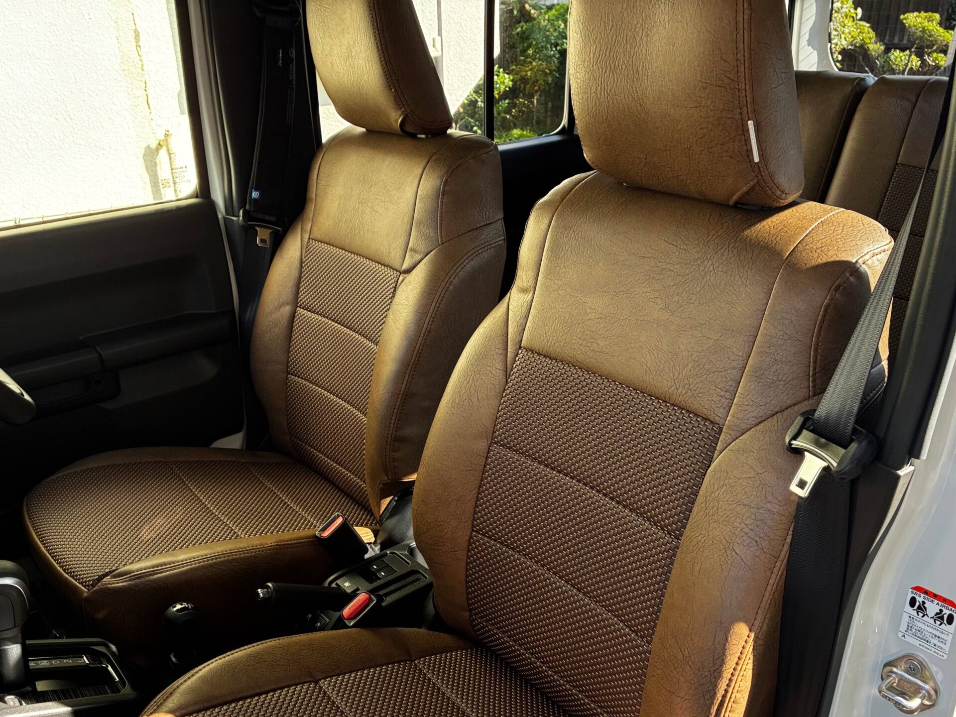 【装着写真】ジムニーノマド Heritage Mesh Series シートカバー [品番:S0646-01]